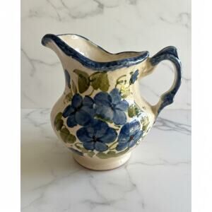 Clinchfield · Small · 495SX · Blue Pansy · Hand-Painted Ceramic